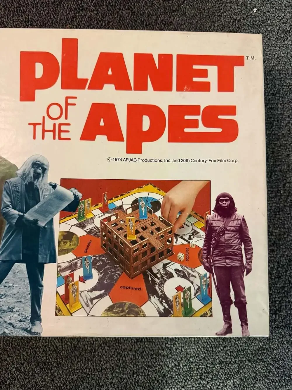 Vintage Planet of The Apes 1974 Milton Bradley - Not Complete